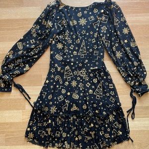 Black Milk Clothing Limited Golden Greetings Heavenly Dress Size S
